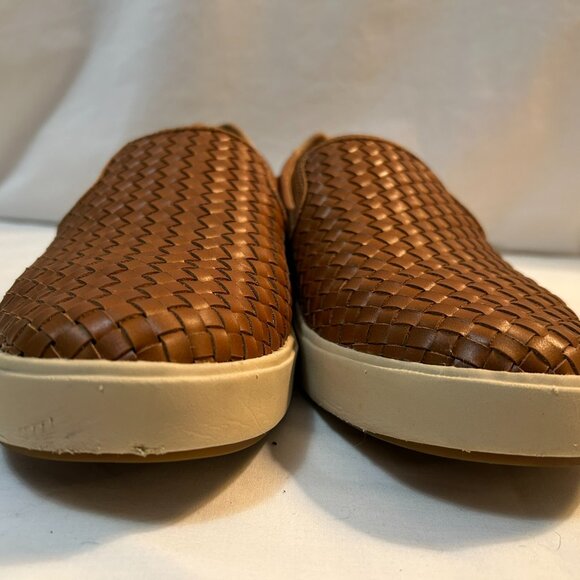 OluKai Men's Lae'ahi Lauhala Fox Woven Slip-On Loafers Men's 9.5 or EU 42.5 - Picture 6 of 8